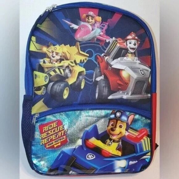 Kids PAW PATROL Backpack Nickelodeon Boys Girls Back To School NWT - Picture 1 of 7
